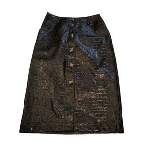 Rachel Comey Target Faux Leather Pencil Midi Skirt